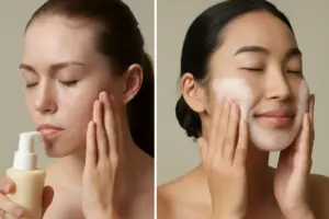 Come agisce la detersione doppia viso? Differenza tra metodo asiatico e occidentale che cambia la grana della pelle