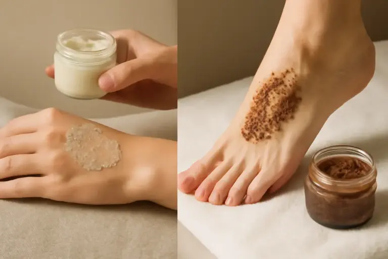 La differenza tra scrub mani e scrub piedi: perché prodotti diversi fanno davvero la differenza