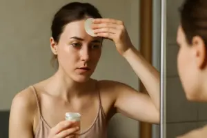 Cosa usare per prevenire la pelle lucida nella zona fronte? Il gesto che cambia davvero la routine quotidiana